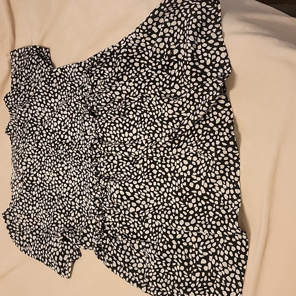 Black/White Print Dress